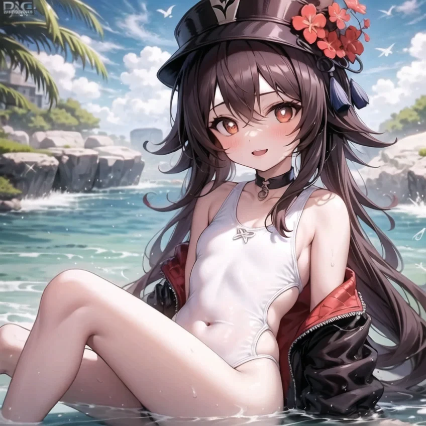 夏末胡桃泳装版壁纸