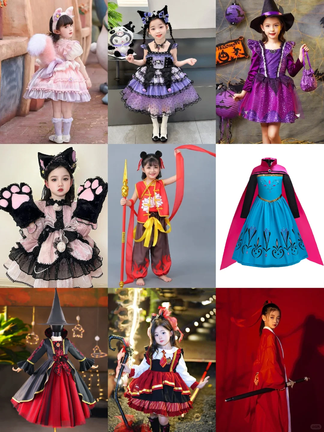 美国小朋友万圣节的服装筹备