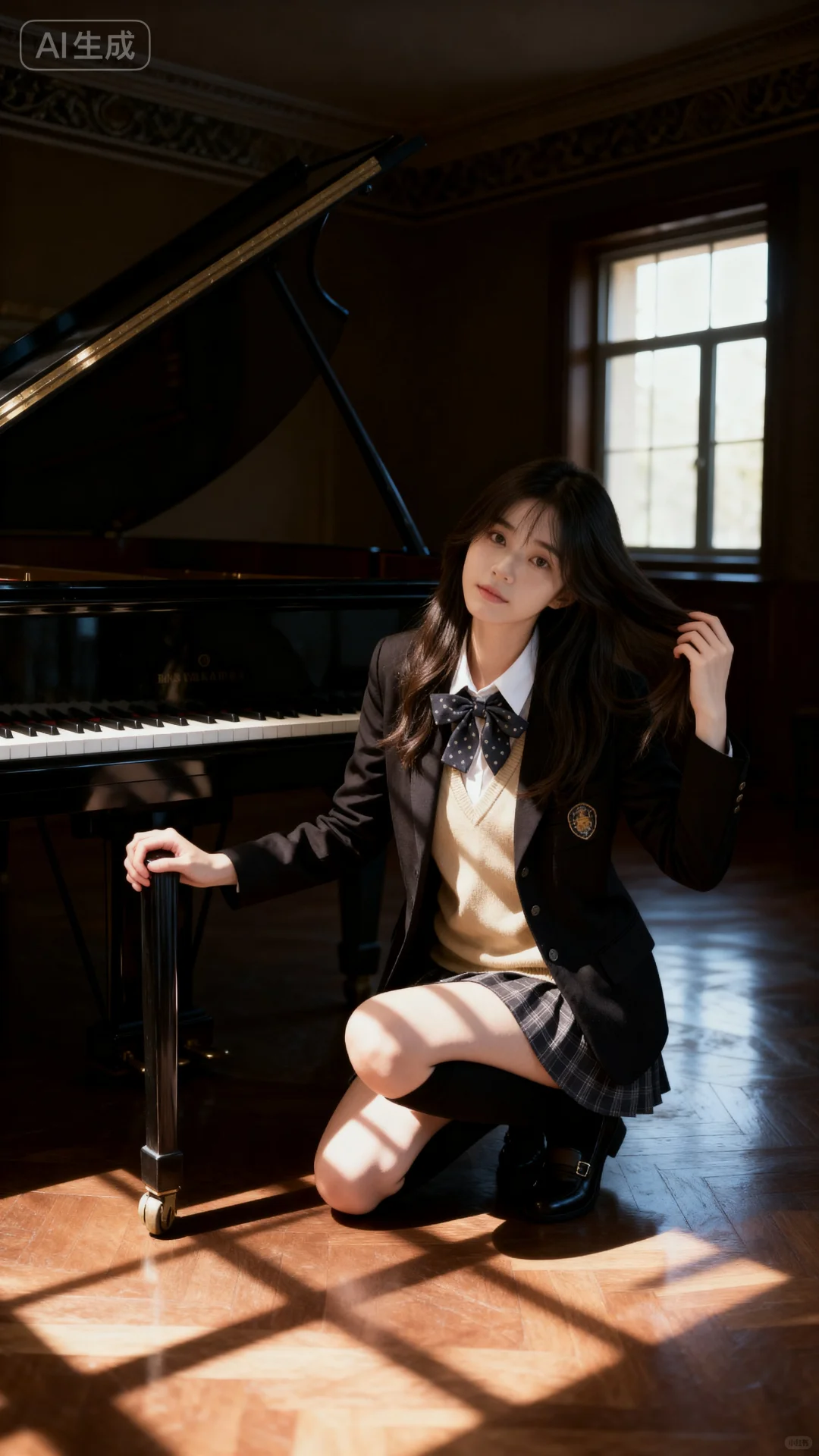 钢琴房的 jk 少女🌸🌸🌸