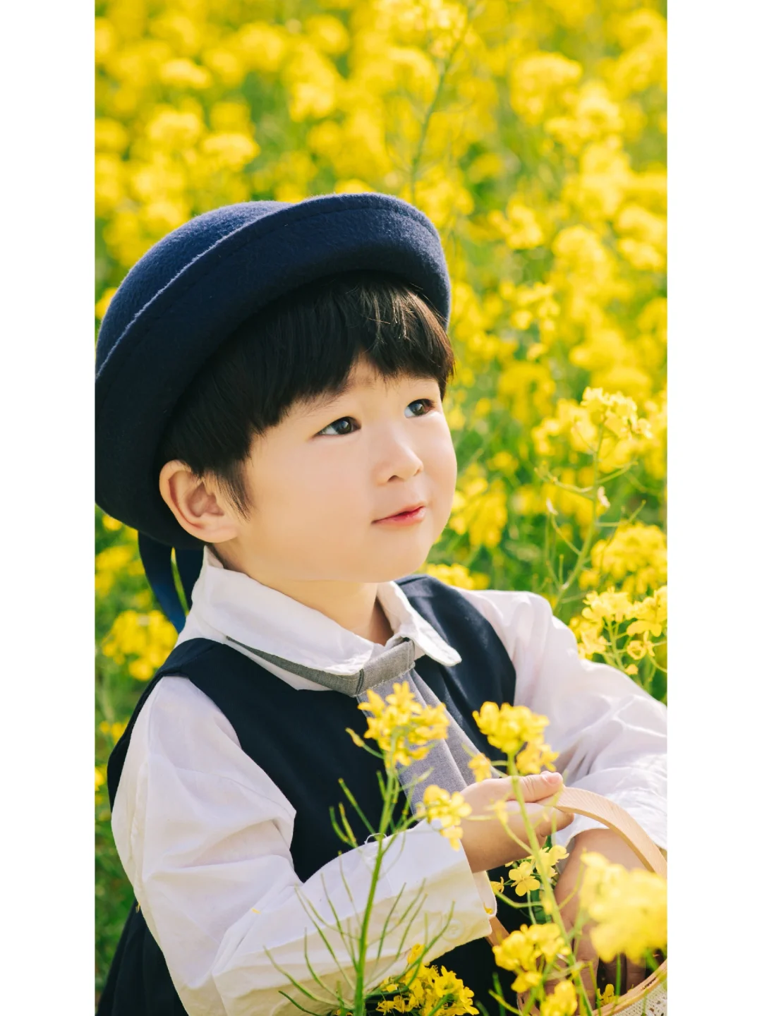 油菜花儿童写真/jk制服写真/鸡泽儿童摄影