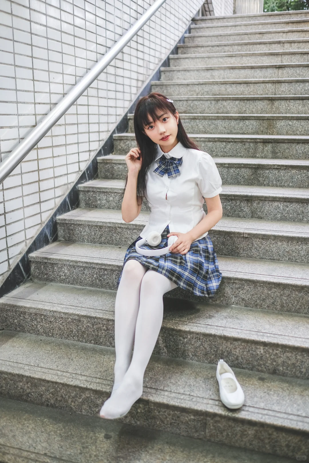 混搭，JK、白丝&白一带，欢迎来到我的统治区😄