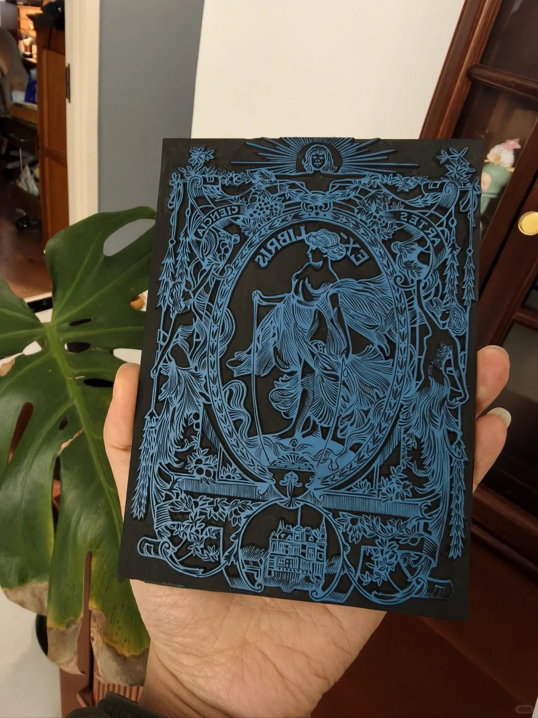 手刻女神藏书印