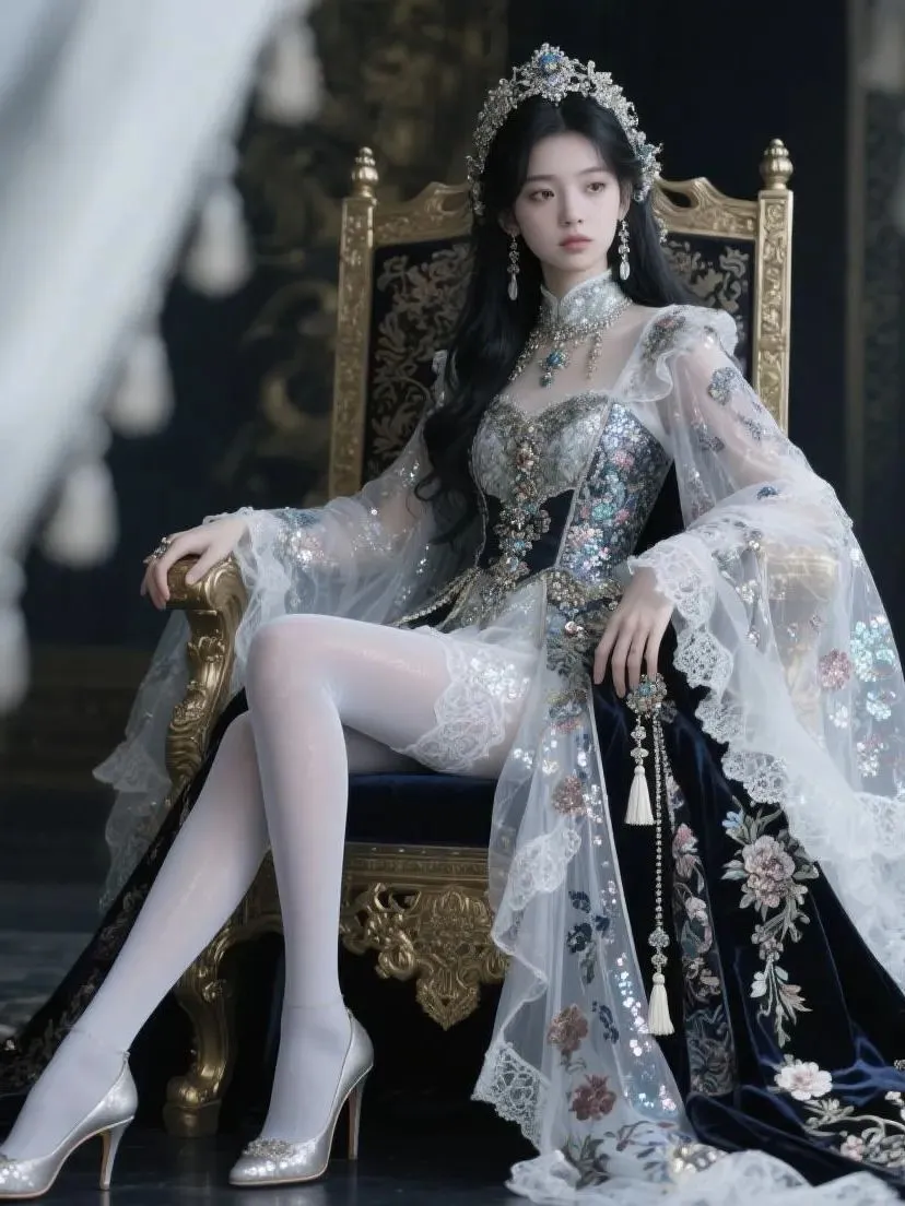 是你理想中的爱妃嘛#古风美女#黑丝长腿