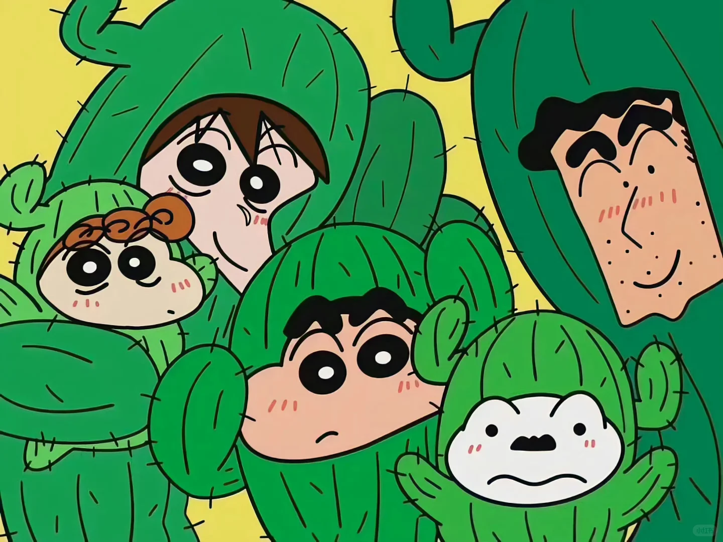 蜡笔小新壁纸！！