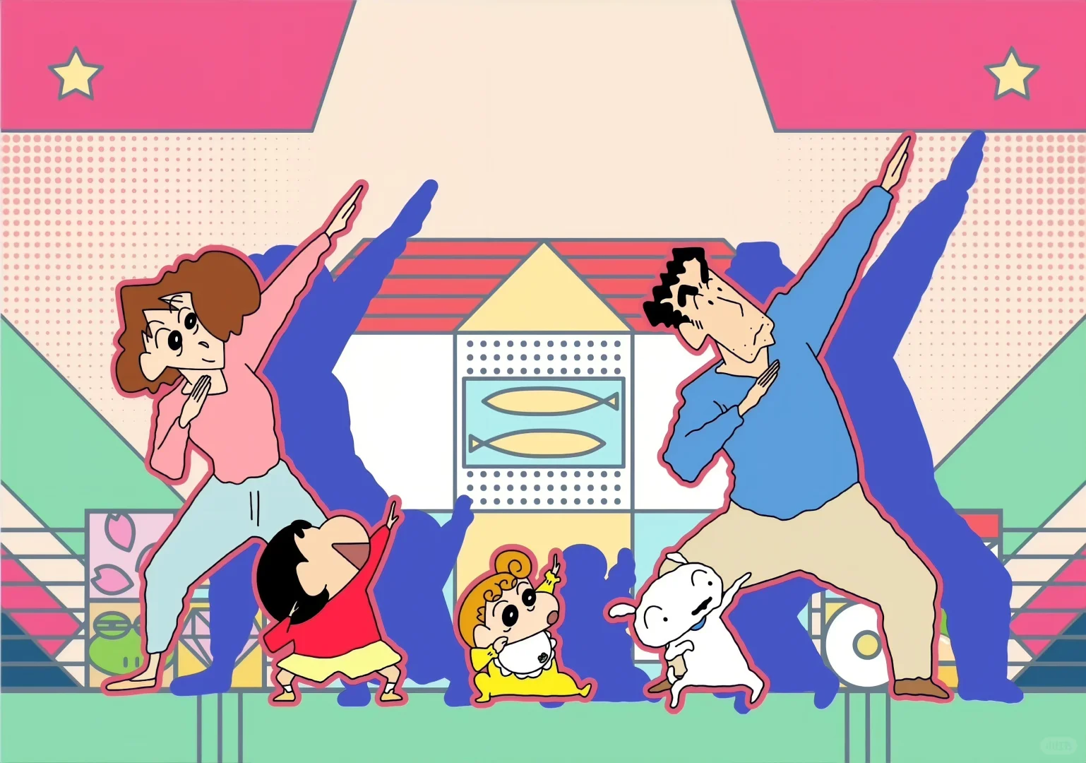 蜡笔小新壁纸！！