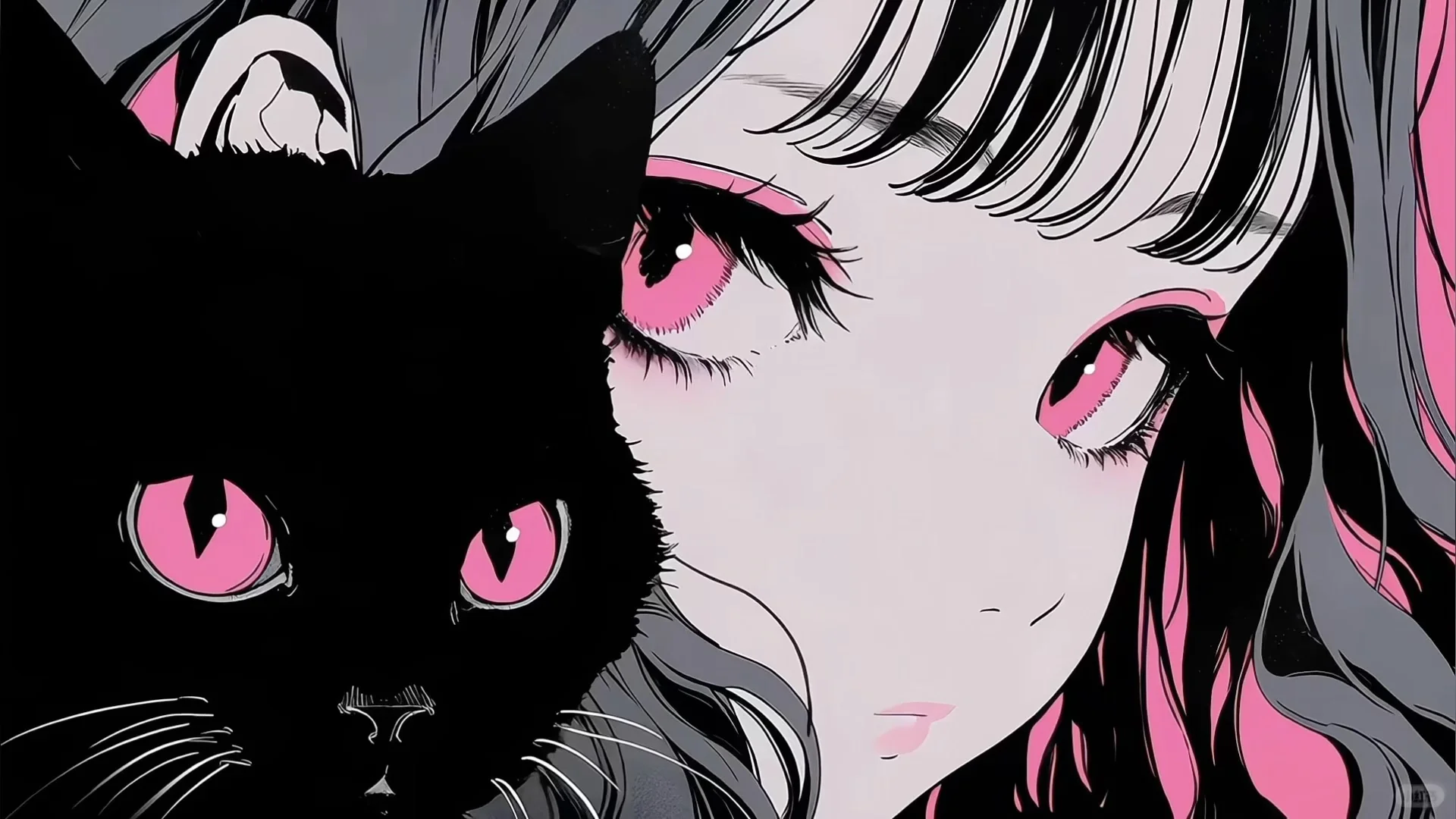 黑猫少女动态壁纸｜ipad平板live动态壁纸