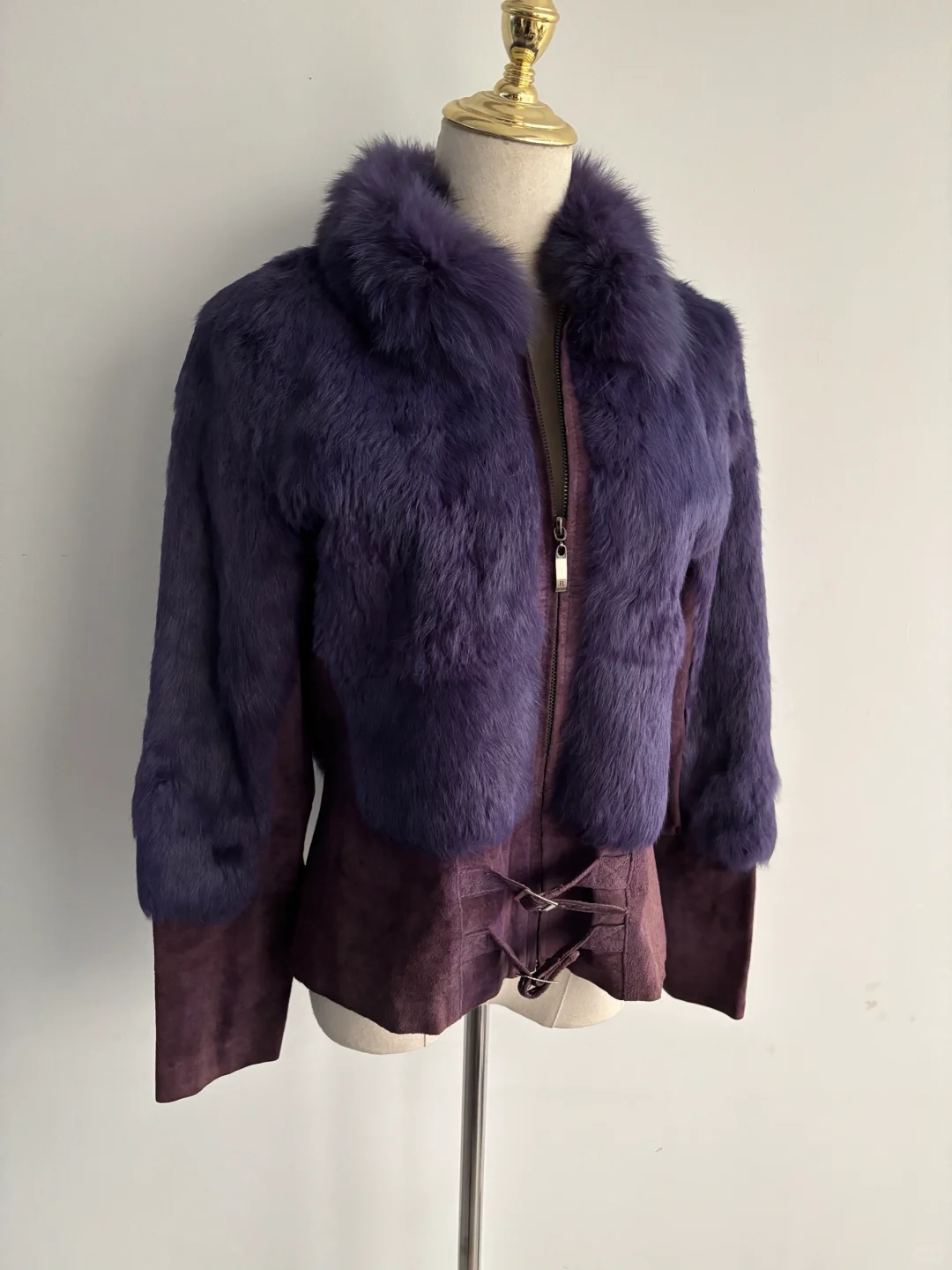 vintage古着皮草｜妩媚鸢尾紫