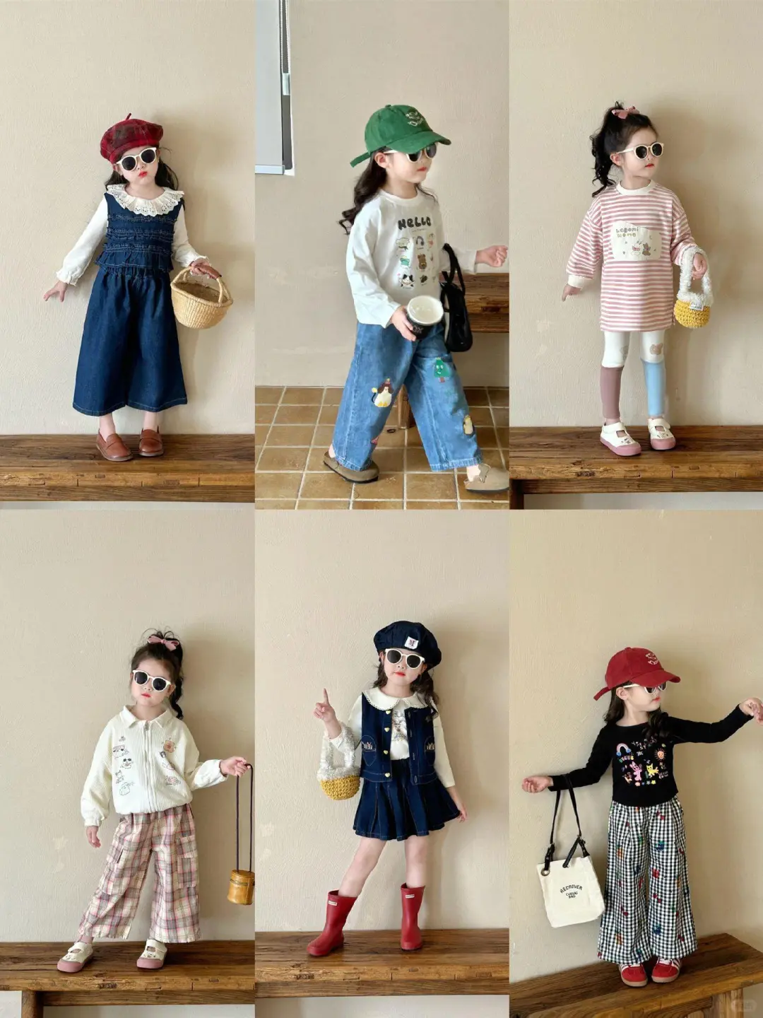 女童春秋款明星穿搭