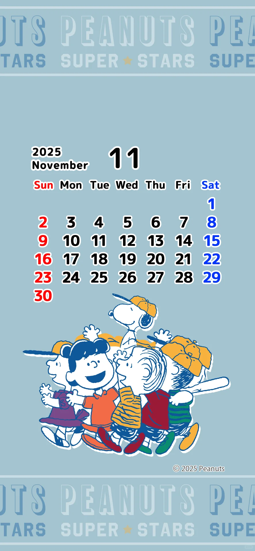 史努比 | 史努比11月限定手机&平板壁纸分享