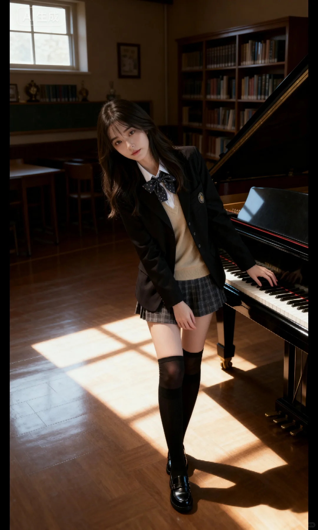 钢琴房的 jk 少女🌸🌸🌸