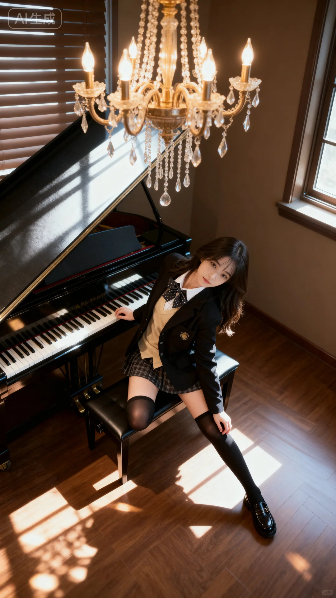 钢琴房的 jk 少女🌸🌸🌸