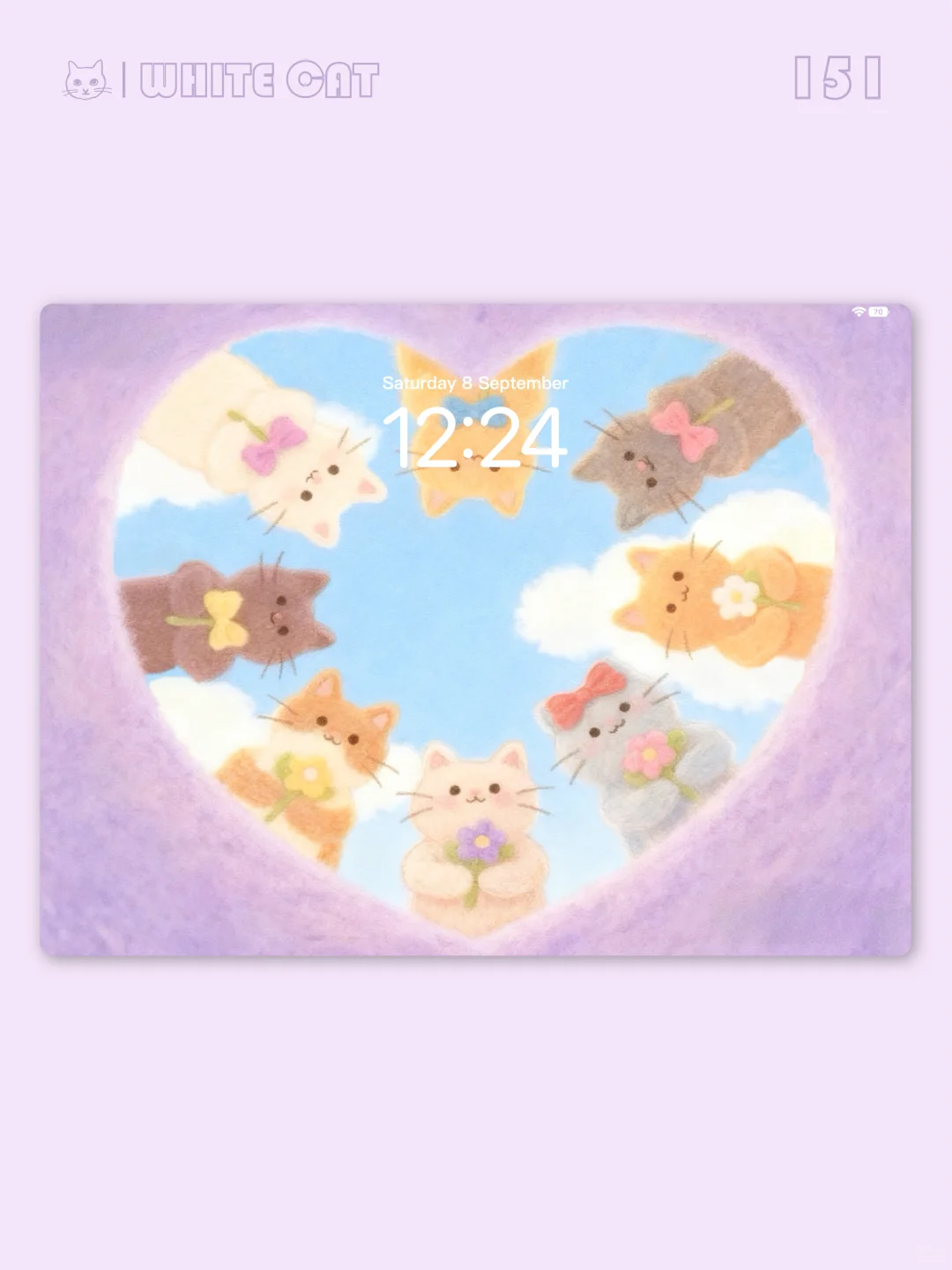 你是猫咪宇宙的中心｜平板壁纸