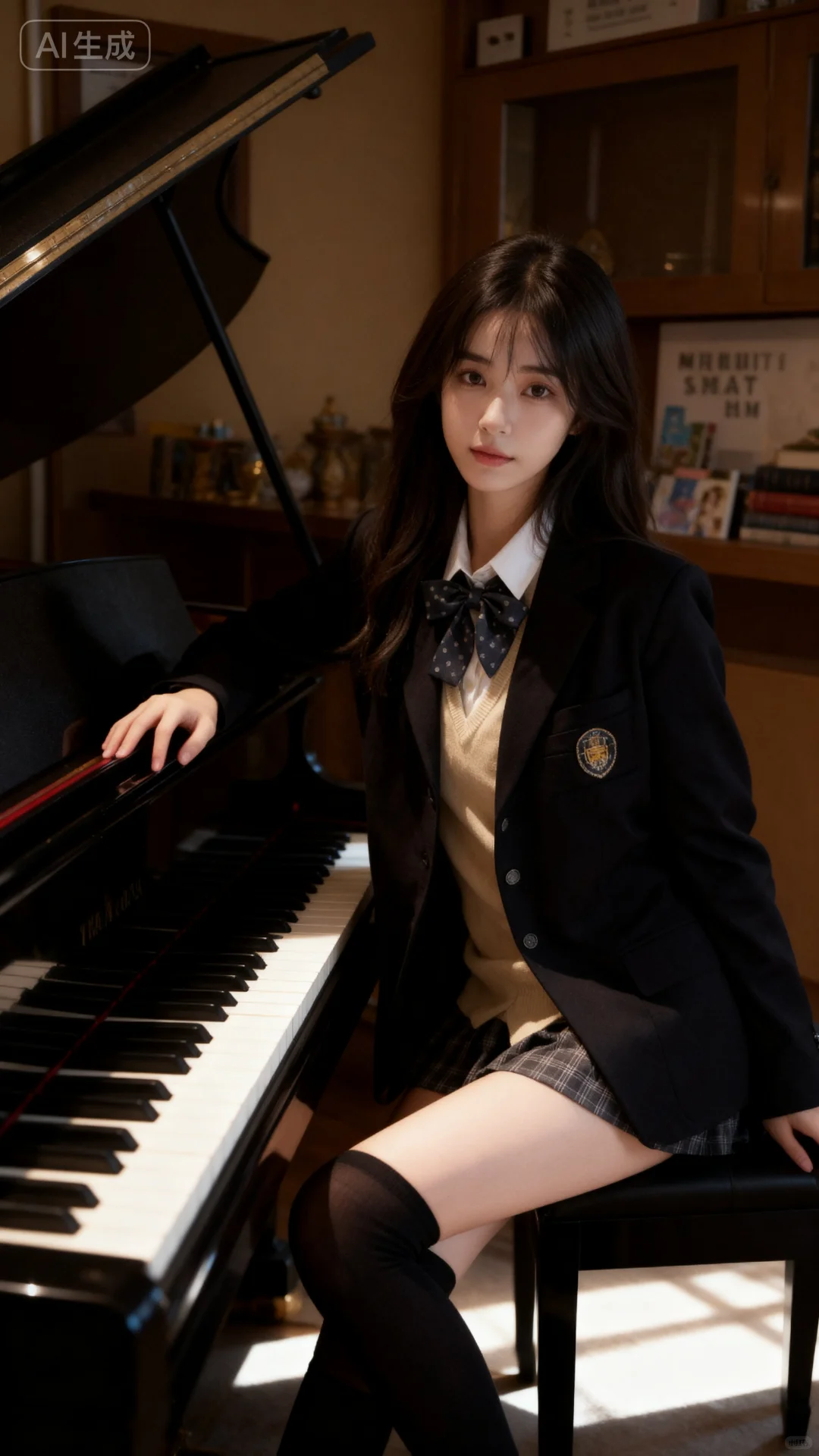 钢琴房的 jk 少女🌸🌸🌸