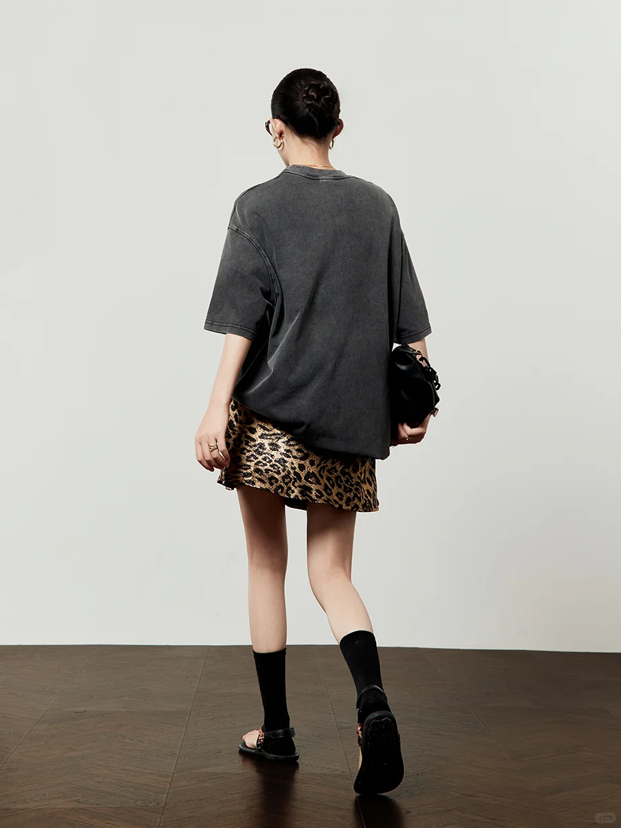 夏季穿搭 | 豹纹T恤裙性感又酷飒😎