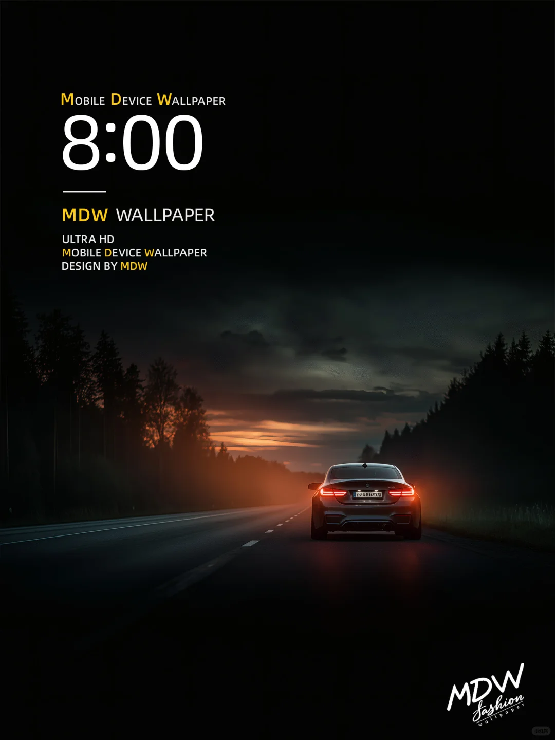 6K通用高清壁纸｜夕阳下疾驰｜453