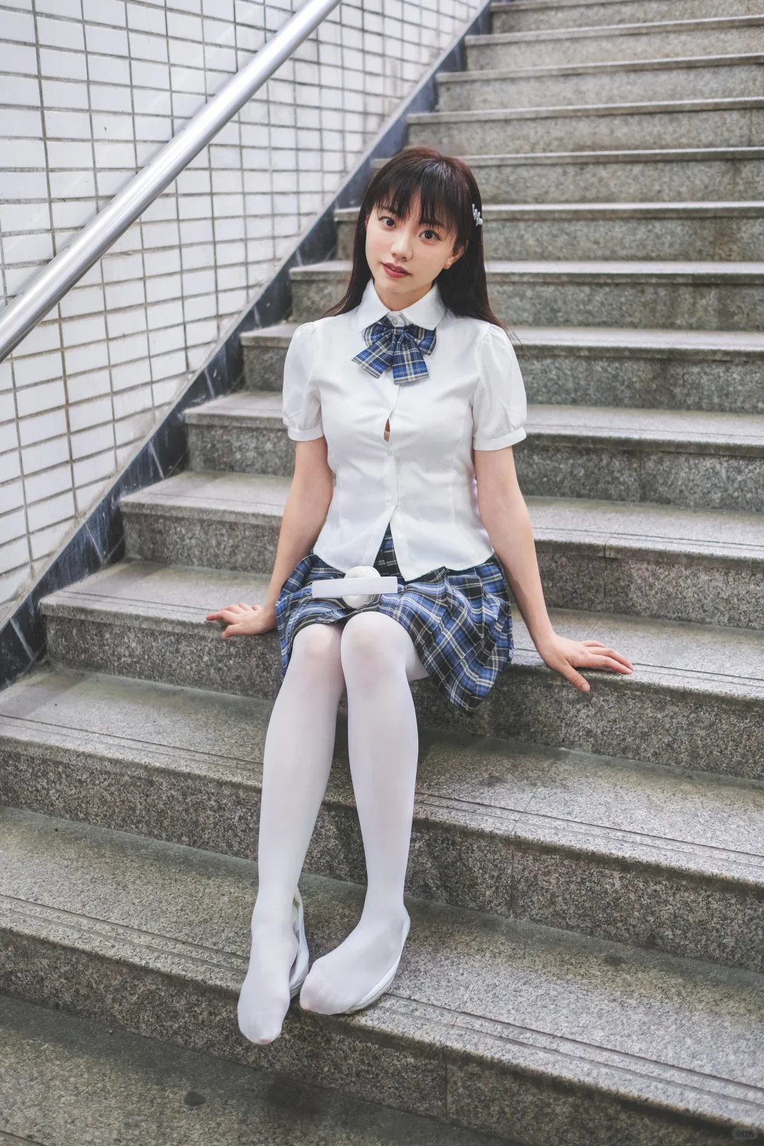 混搭，JK、白丝&白一带，欢迎来到我的统治区😄