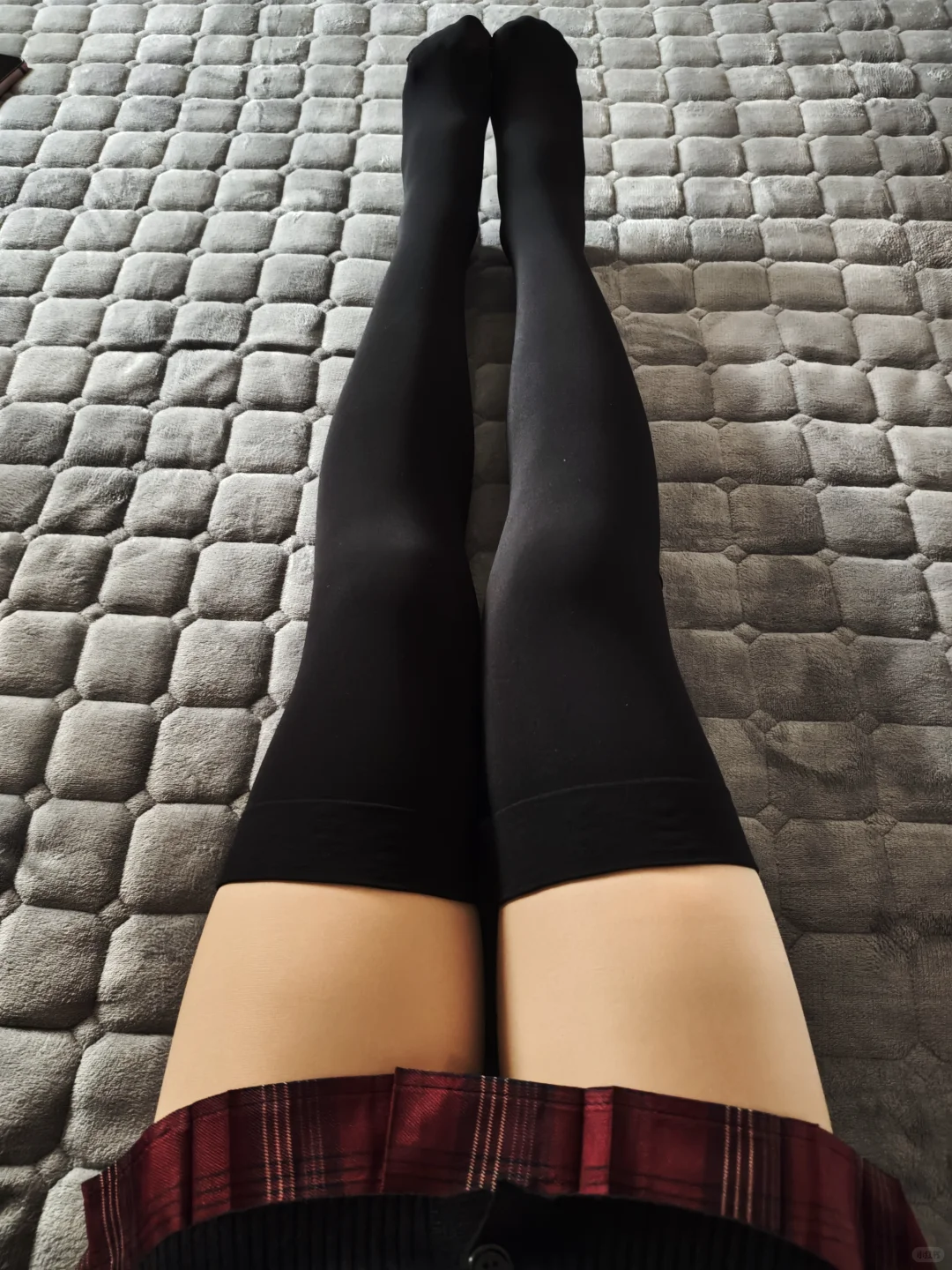 现代裹小脚之双层光腿神器+丝袜+压力过膝袜