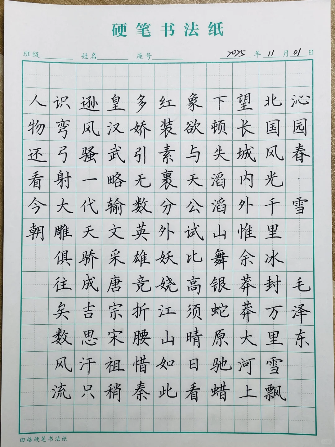 day237《沁园春·雪》毛泽东