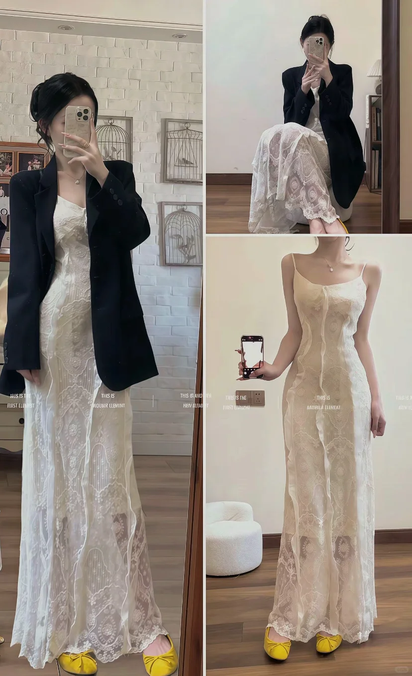 高级感的长裙真的爱了～～～