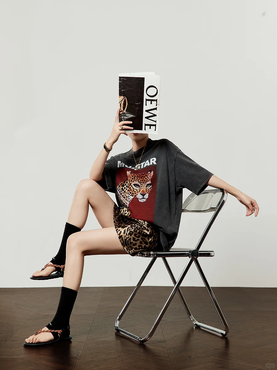 夏季穿搭 | 豹纹T恤裙性感又酷飒😎