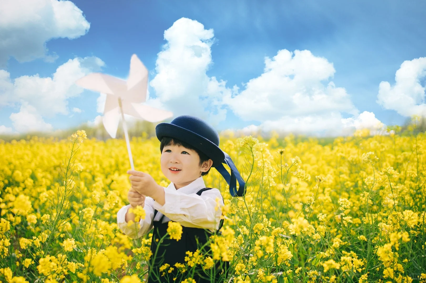 油菜花儿童写真/jk制服写真/鸡泽儿童摄影