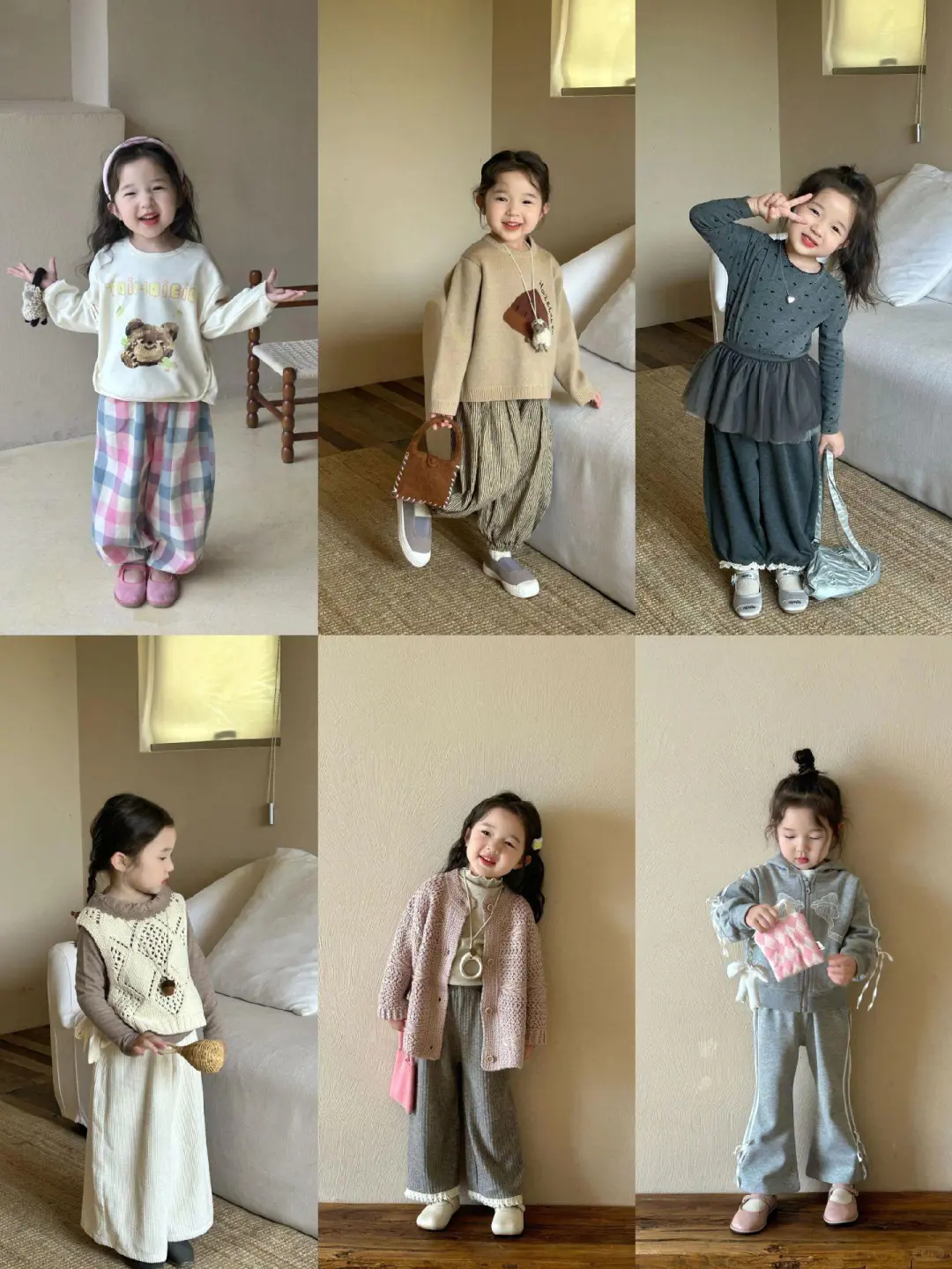 女童春秋款明星穿搭