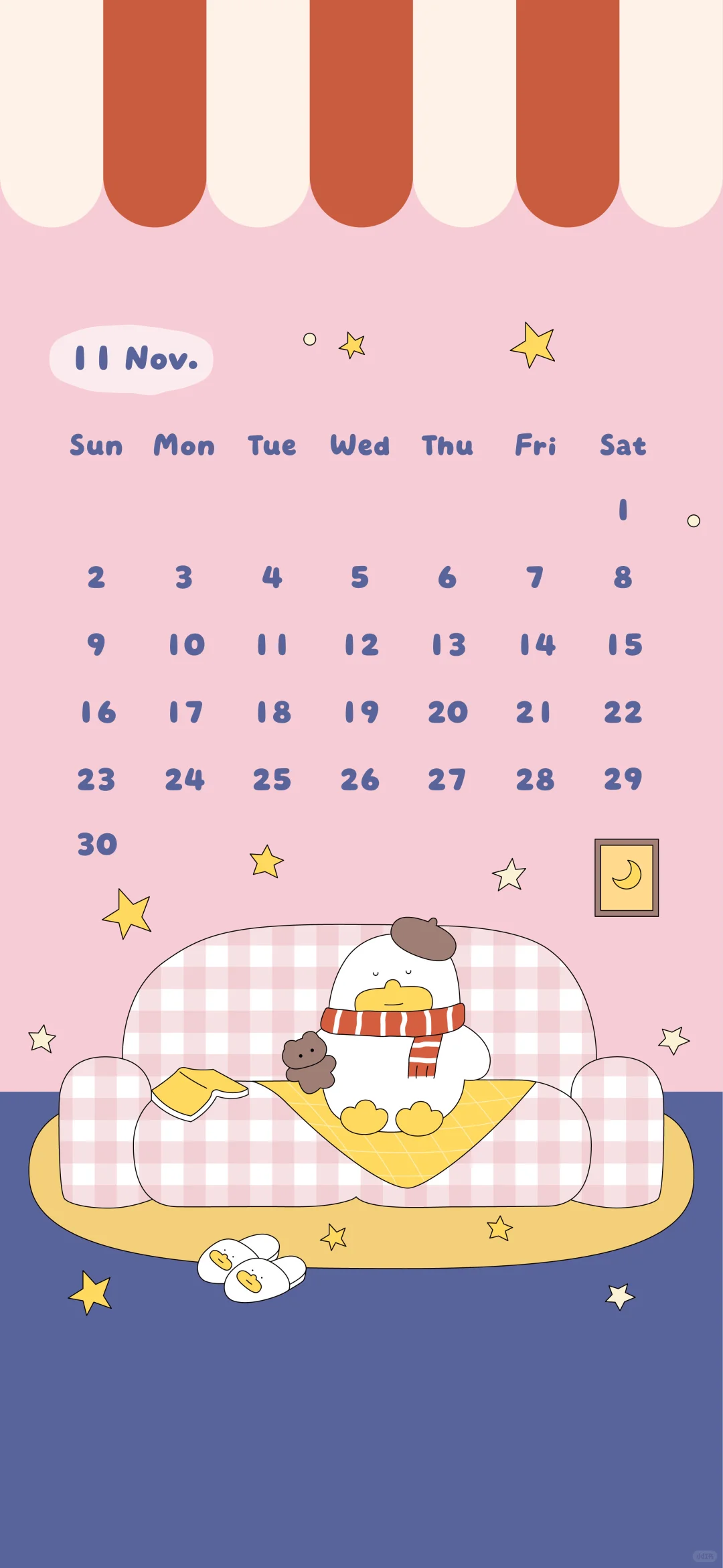 毛绒壁纸分享⊹.✮₊˚11月你好鸭👋