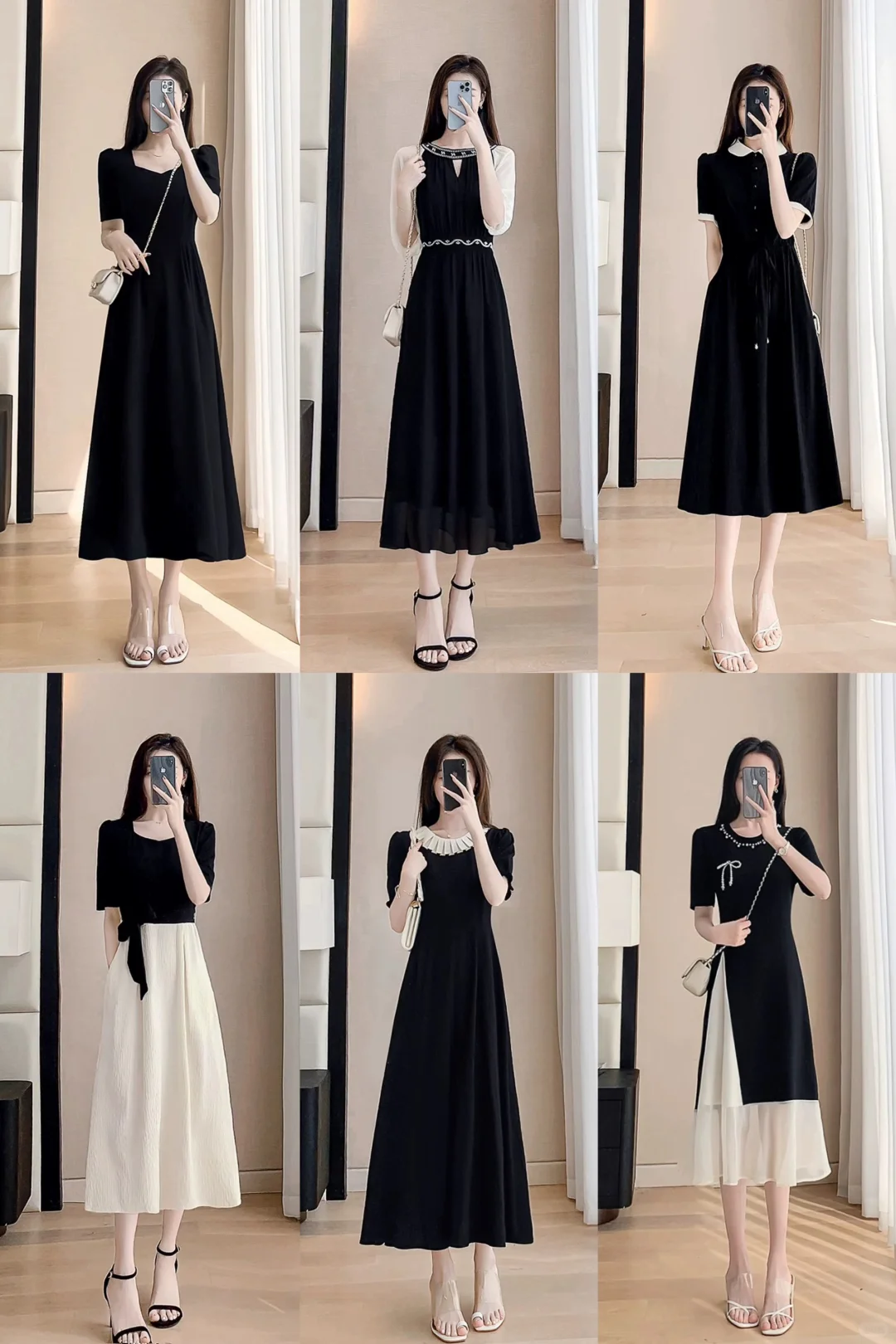 黑色连衣裙集合，衣柜里面有的算我输