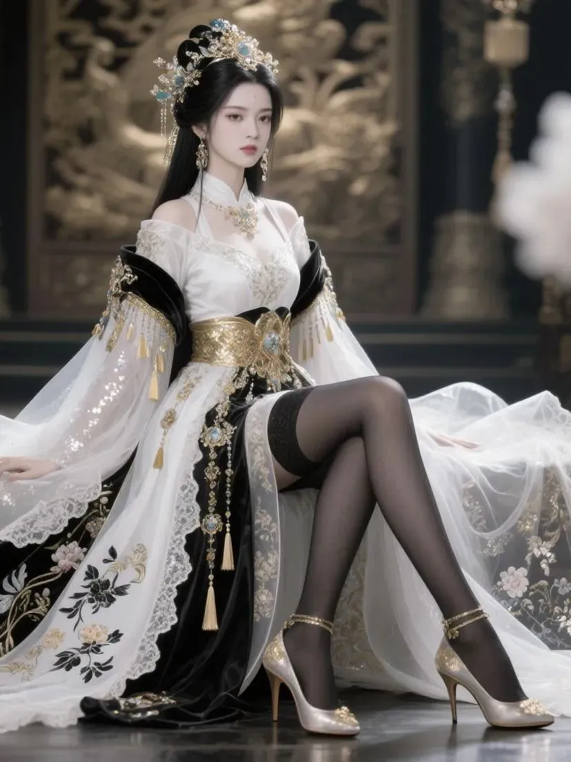 是你理想中的爱妃嘛#古风美女#黑丝长腿