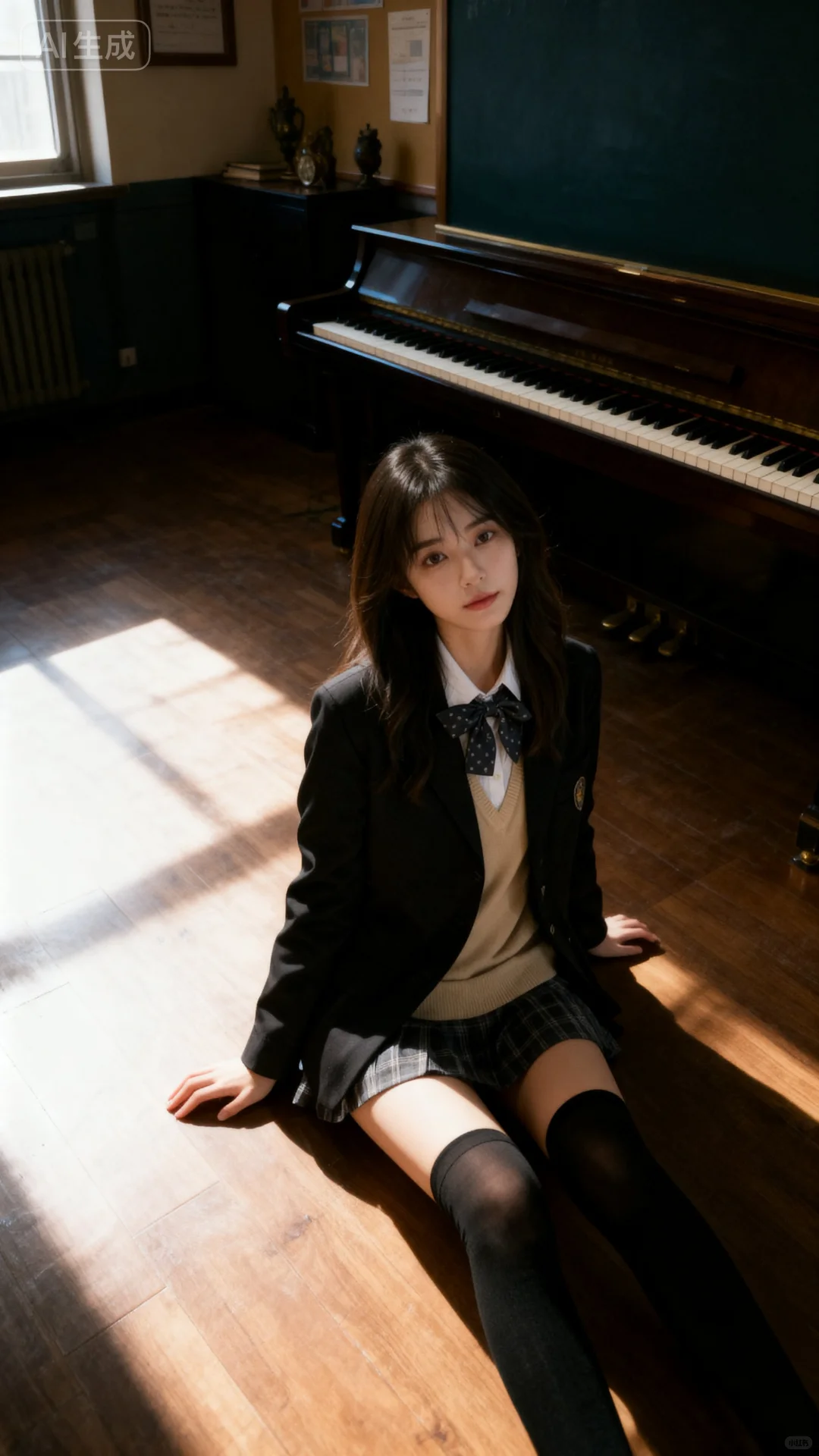 钢琴房的 jk 少女🌸🌸🌸
