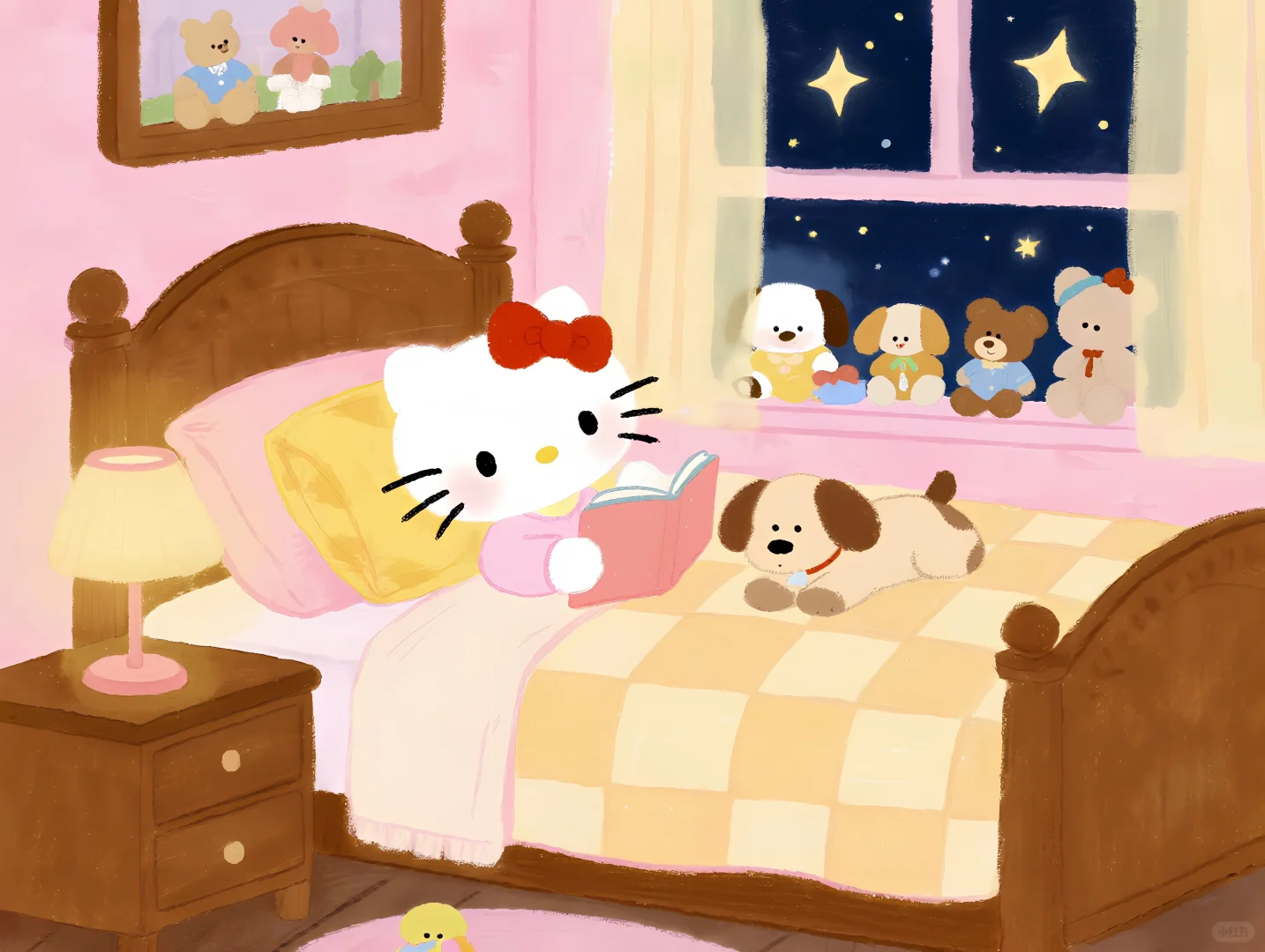 Hellokitty梦幻屋·治愈平板壁纸