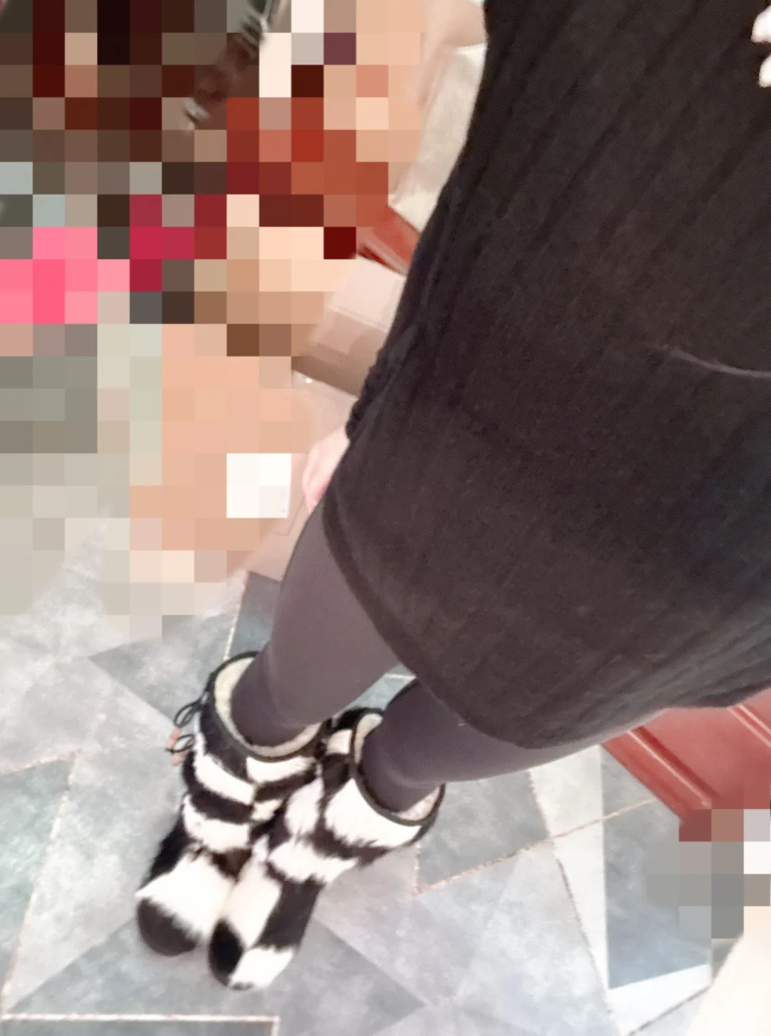 雪地靴穿搭/lulu瑜伽裤很百搭