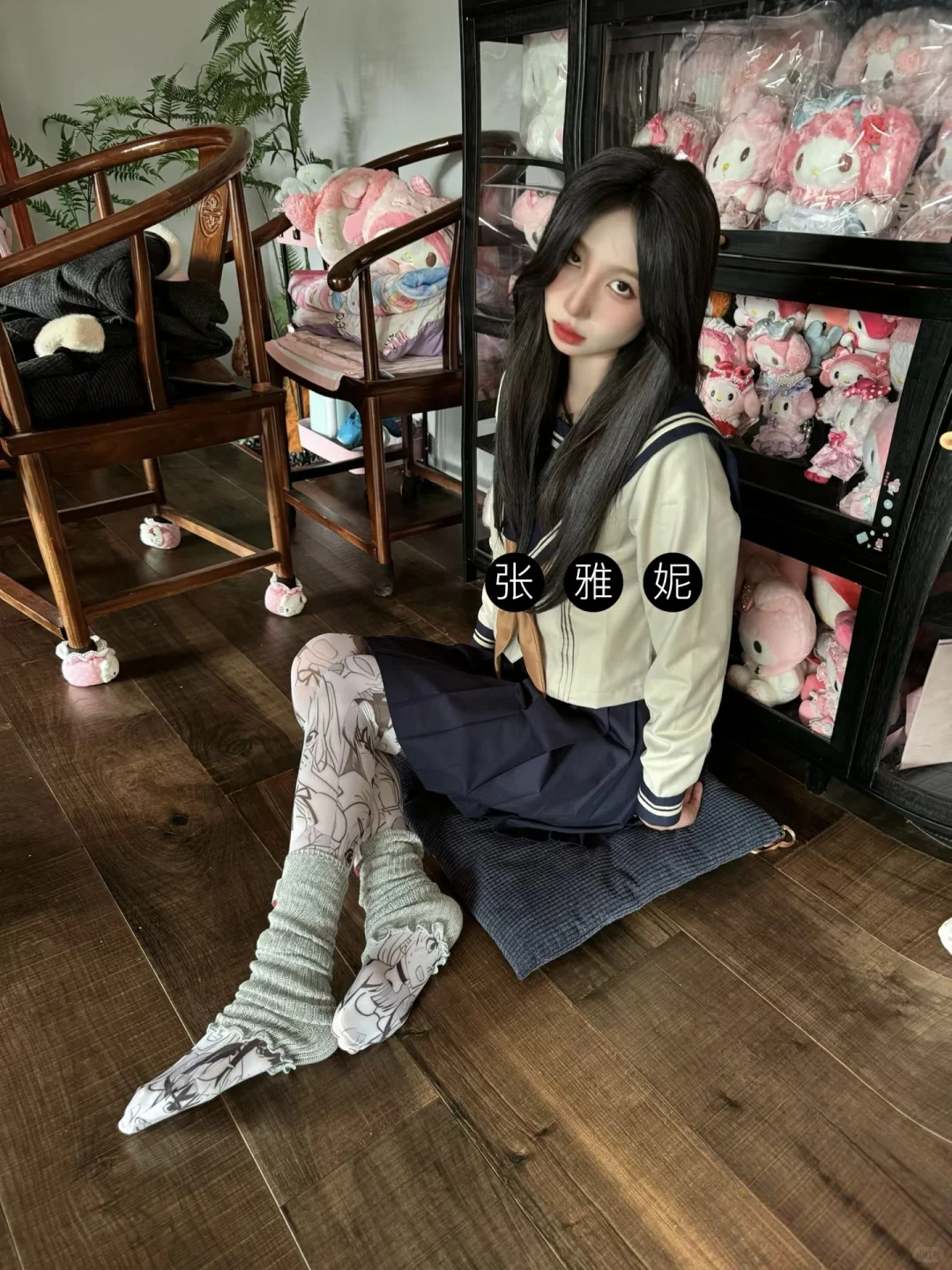 “梨形救星！微压漫画袜实测显瘦绝了！