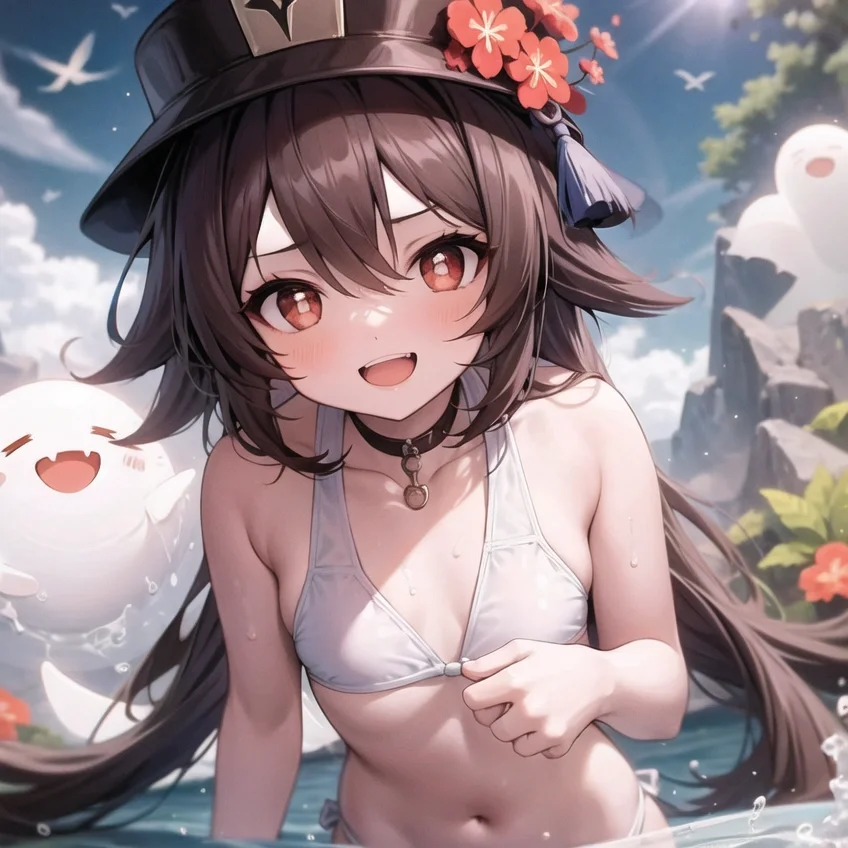 夏末胡桃泳装版壁纸