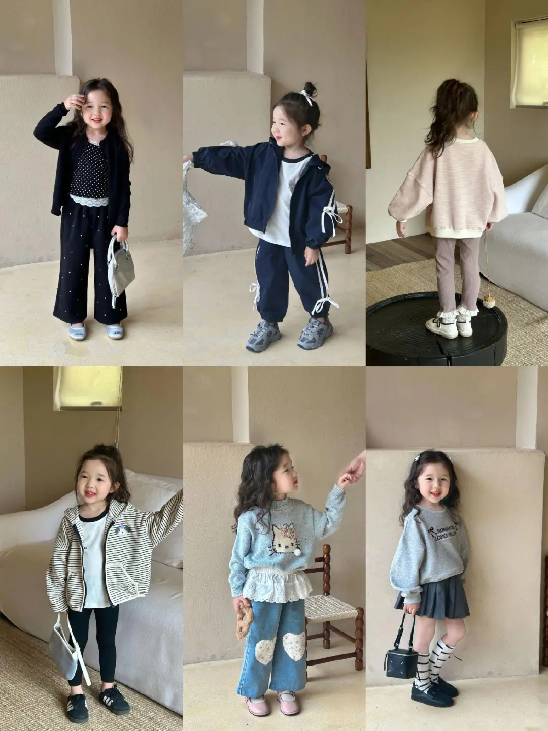 女童春秋款明星穿搭