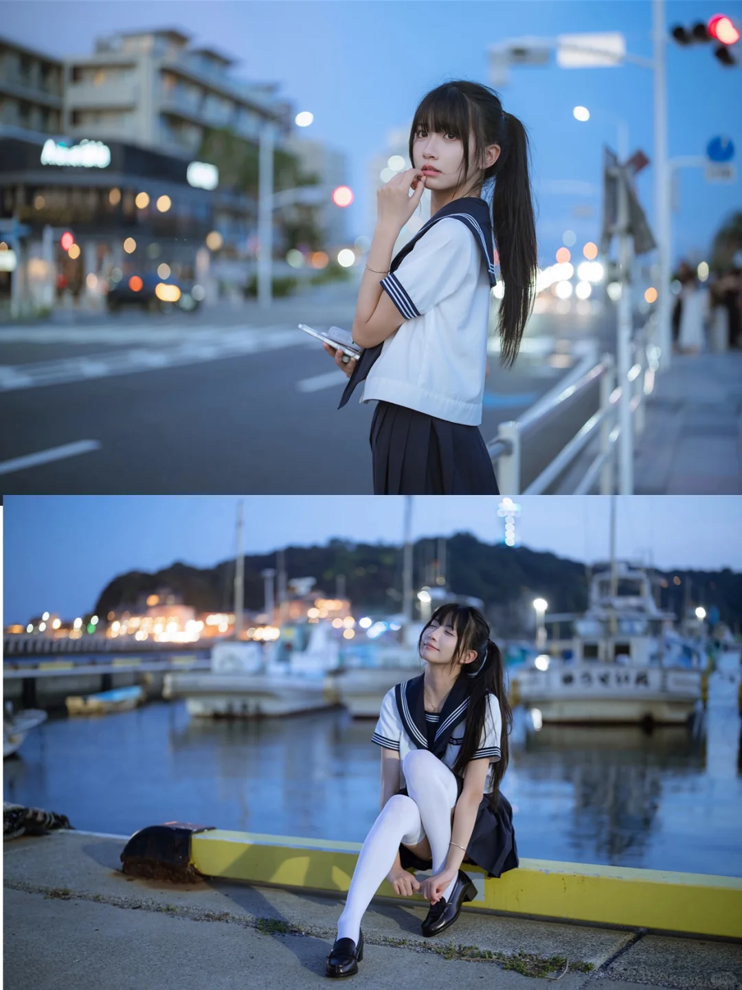 当我用50mm的镜头去拍夜景人像