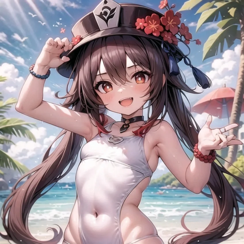 夏末胡桃泳装版壁纸