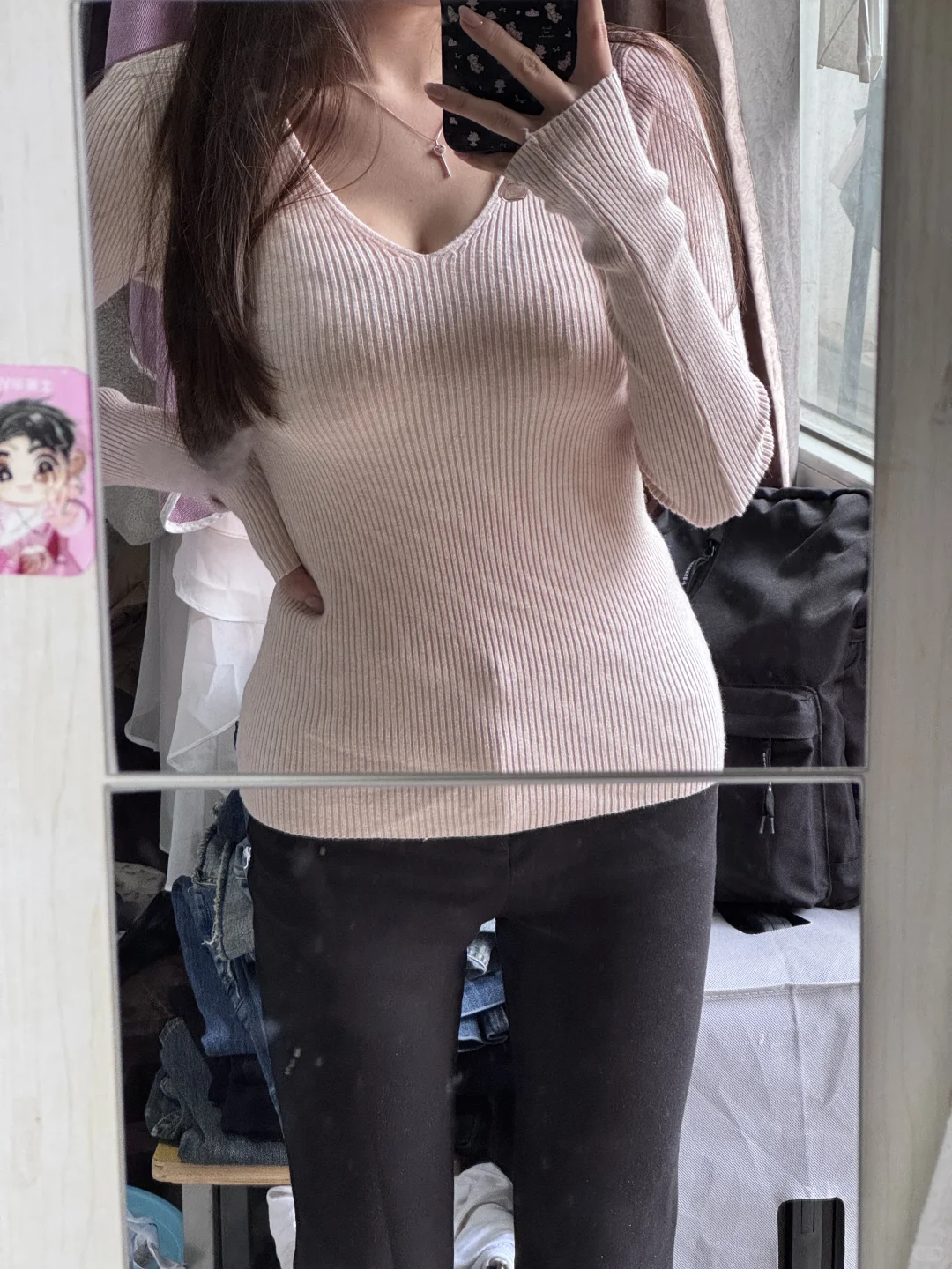 超级平价的小粉上衣