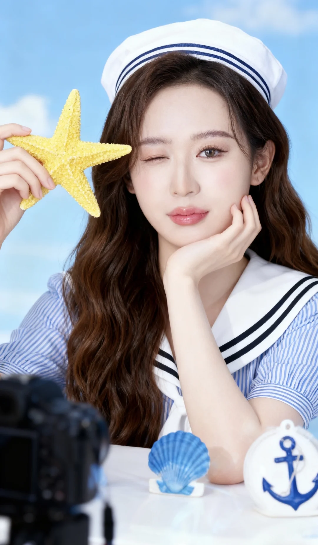 🌊清新海军风，附Ai写真指令