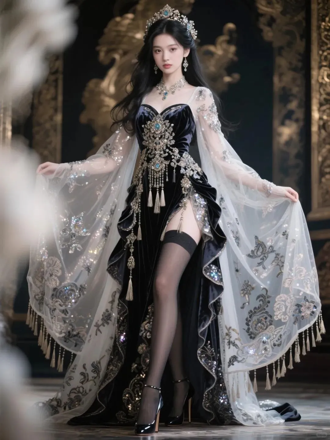 是你理想中的爱妃嘛#古风美女#黑丝长腿