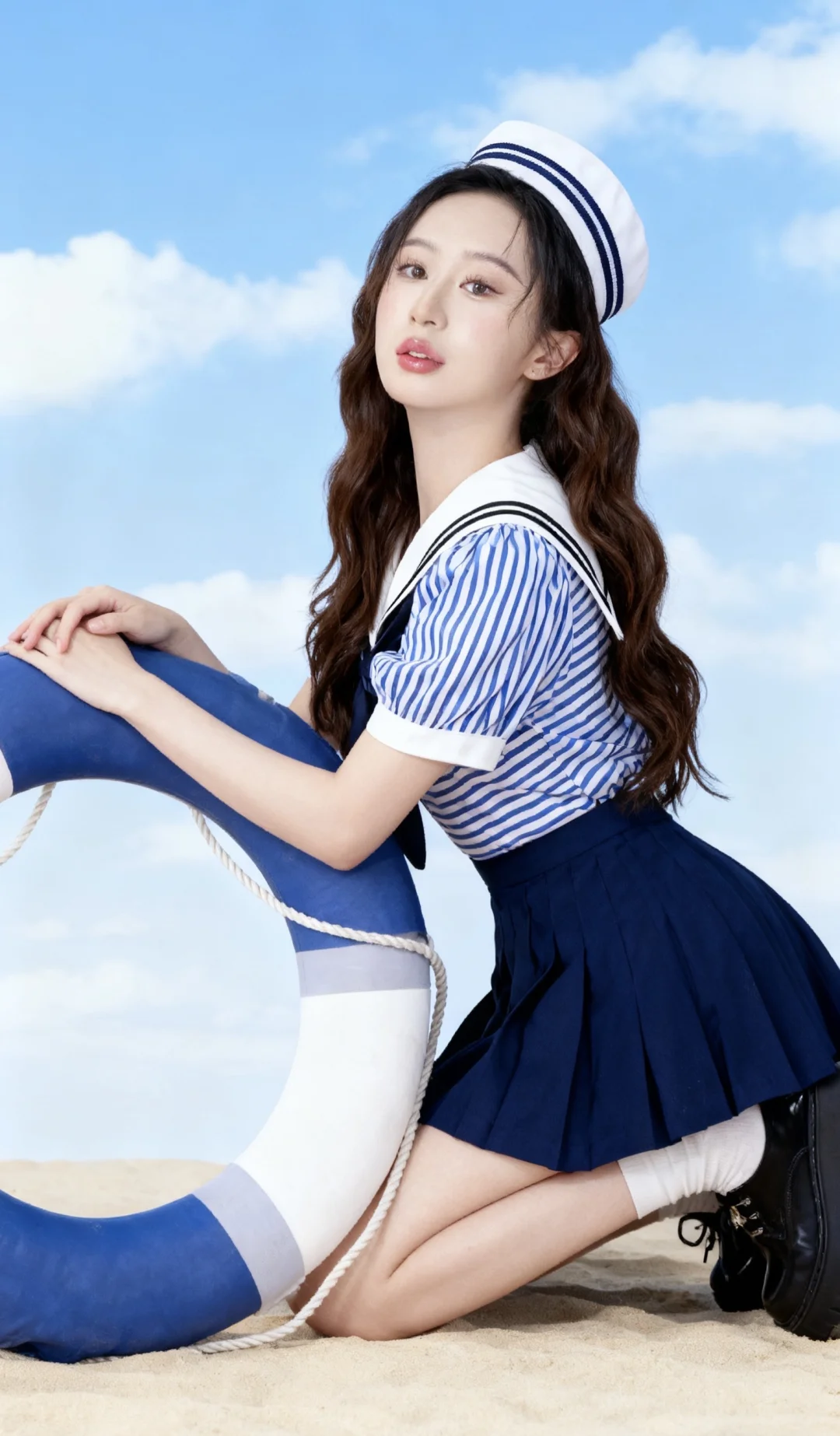 🌊清新海军风，附Ai写真指令