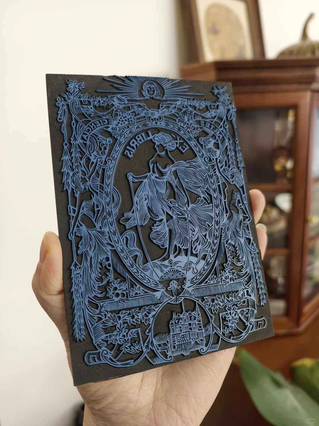 手刻女神藏书印