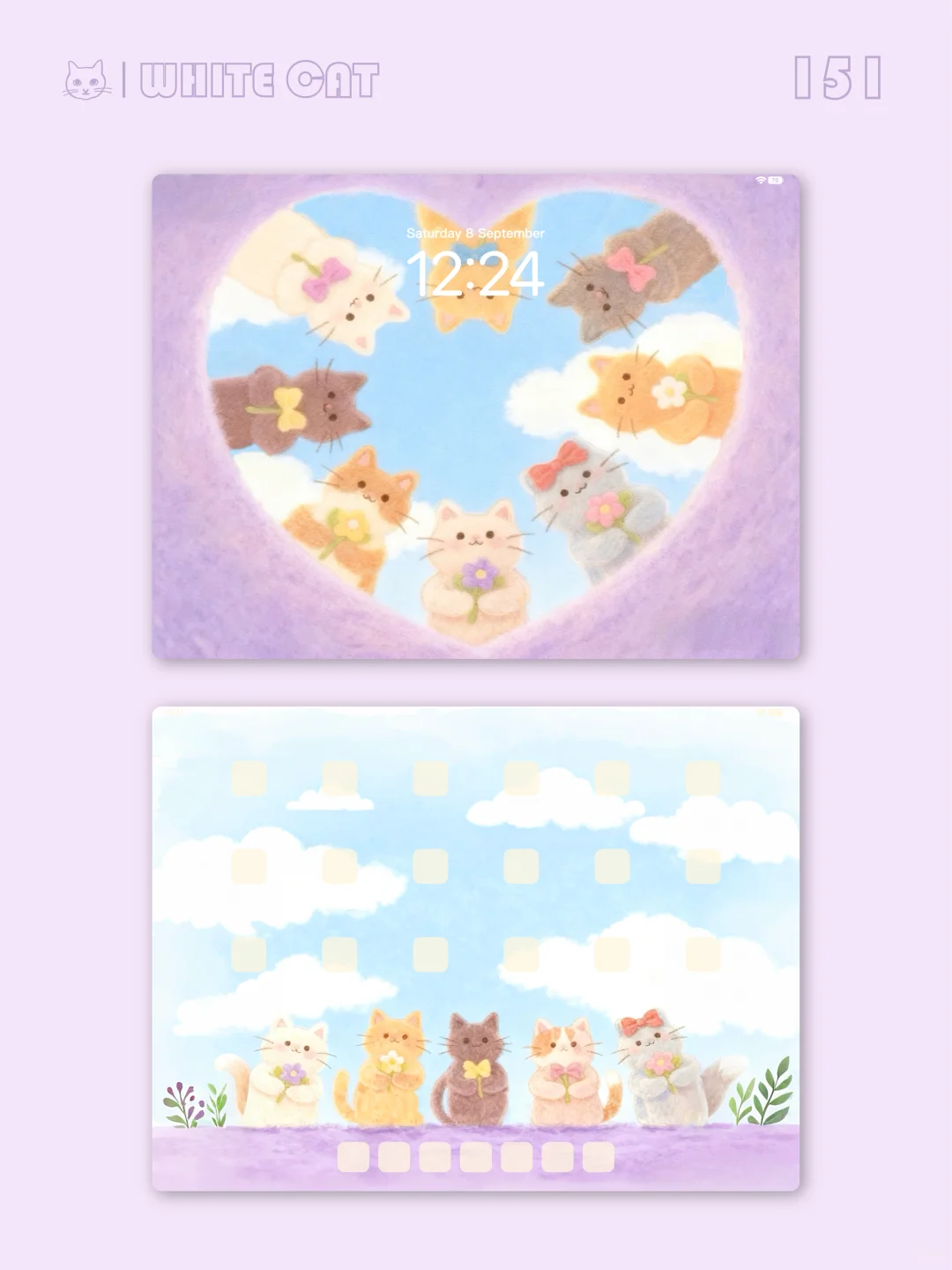 你是猫咪宇宙的中心｜平板壁纸