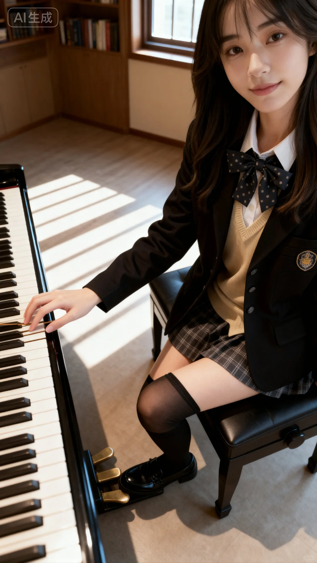 钢琴房的 jk 少女🌸🌸🌸
