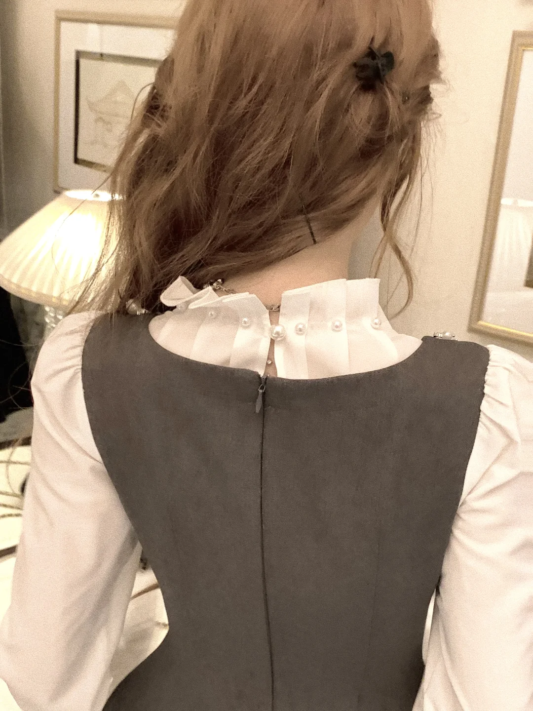 啊啊啊 好久没有穿到这么千金的显瘦A字裙了