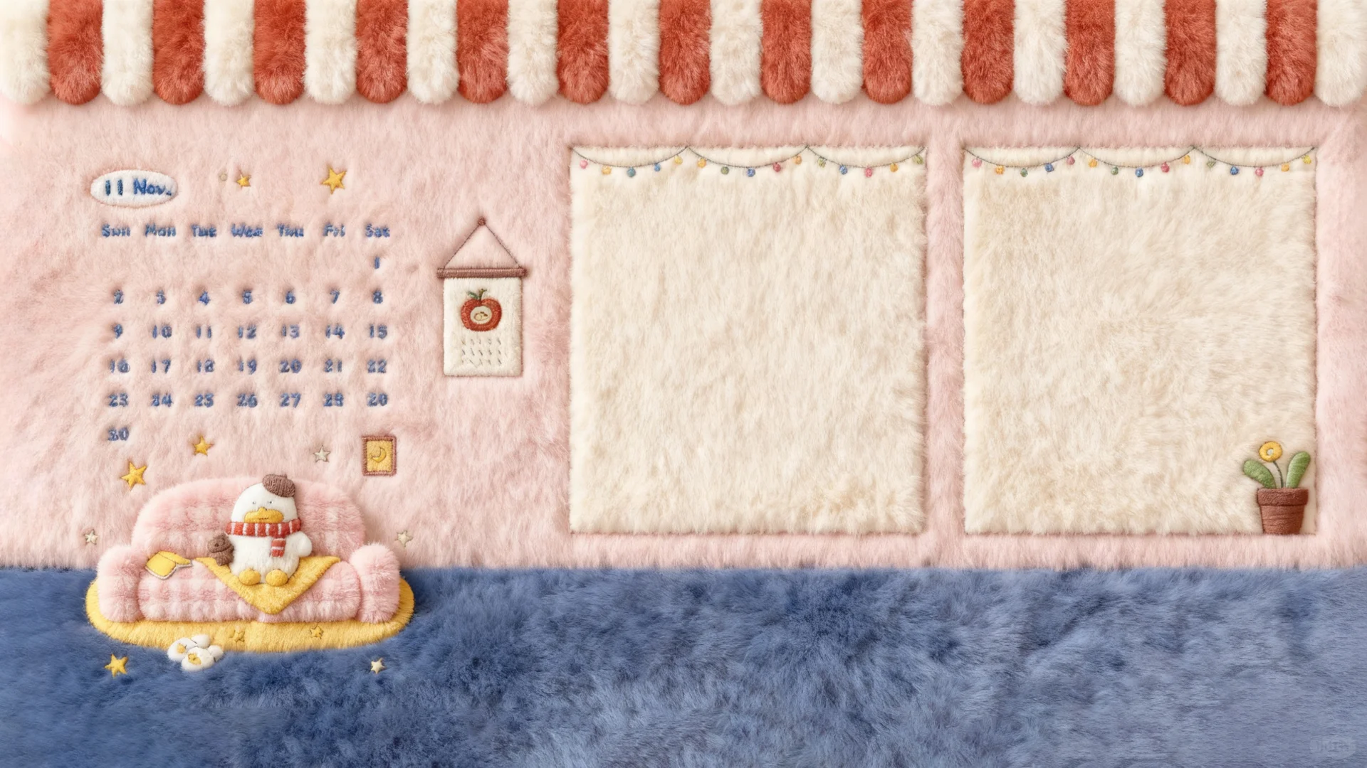 毛绒壁纸分享⊹.✮₊˚11月你好鸭👋