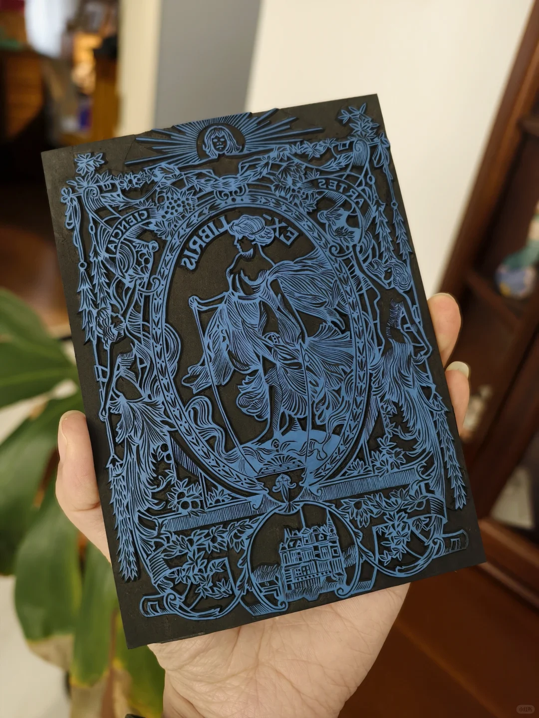 手刻女神藏书印