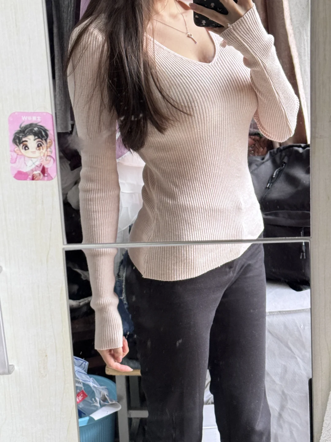 超级平价的小粉上衣