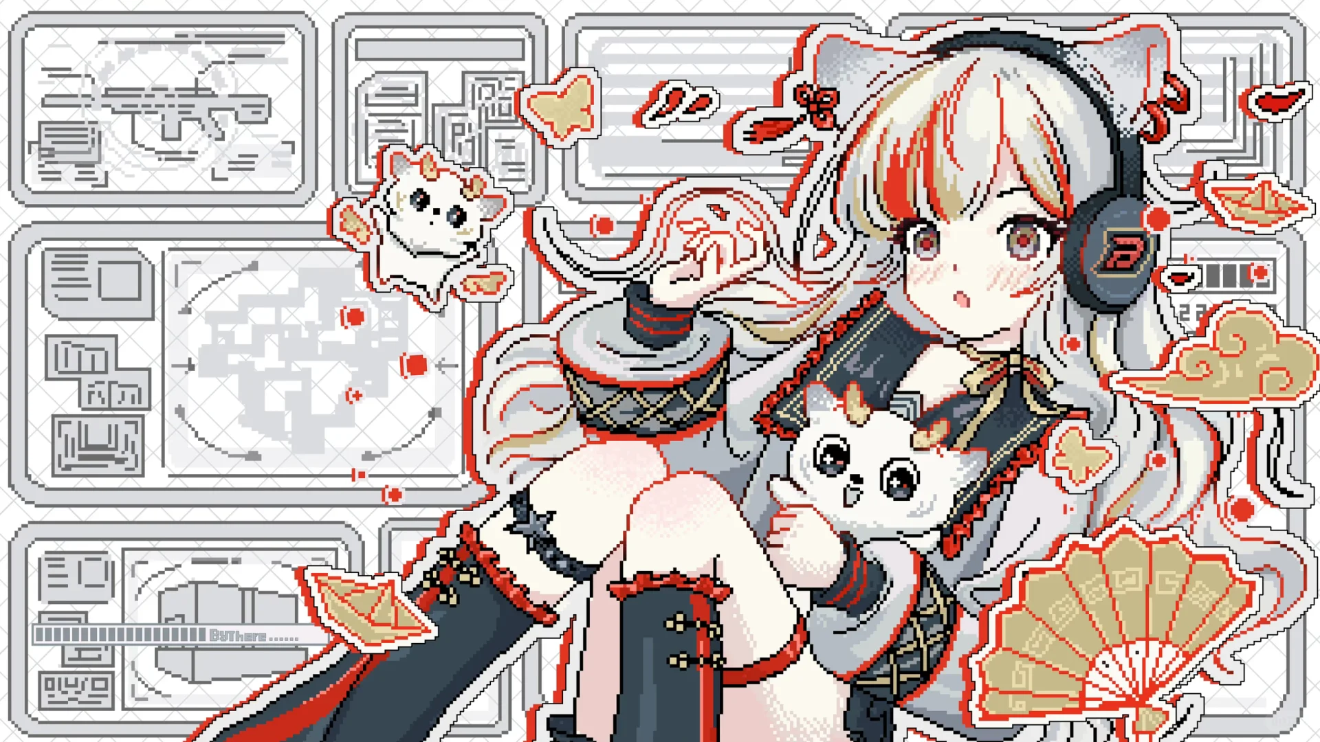 平板手机壁纸//喜欢上了原稿手绘！