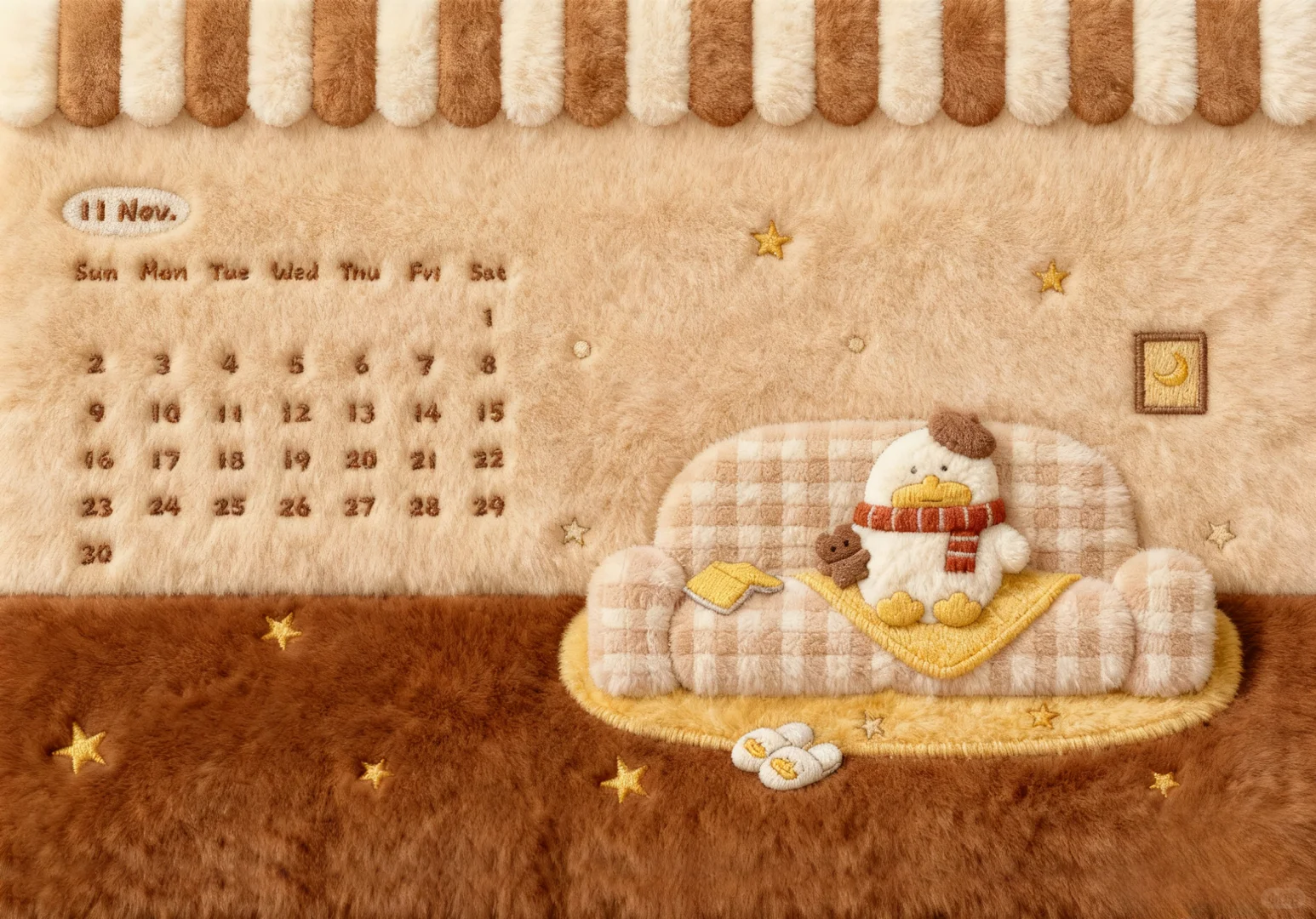 毛绒壁纸分享⊹.✮₊˚11月你好鸭👋